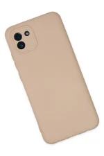 Newface Samsung Galaxy A03 Kılıf Nano içi Kadife Silikon - Pudra - Görsel 3
