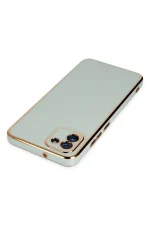 Newface Samsung Galaxy A03 Kılıf Volet Silikon - Açık Yeşil - Görsel 4