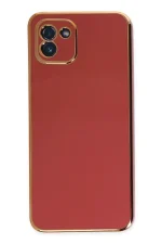 Newface Samsung Galaxy A03 Kılıf Volet Silikon - Kırmızı - Görsel 2