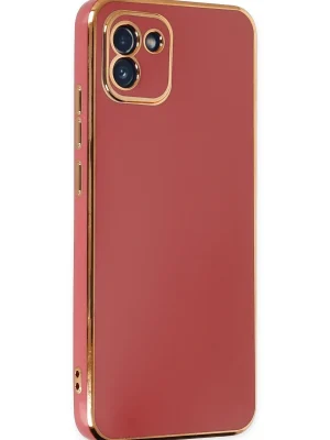 Newface Samsung Galaxy A03 Kılıf Volet Silikon - Kırmızı