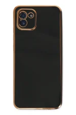 Newface Samsung Galaxy A03 Kılıf Volet Silikon - Siyah - Görsel 2