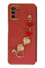 Newface Samsung Galaxy A03S Kılıf Esila Silikon - Kırmızı - Görsel 2