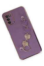 Newface Samsung Galaxy A03S Kılıf Esila Silikon - Mor - Görsel 2