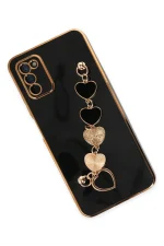 Newface Samsung Galaxy A03S Kılıf Esila Silikon - Siyah - Görsel 3