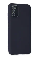 Newface Samsung Galaxy A03S Kılıf Lansman Glass Kapak - Lacivert - Görsel 2