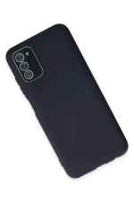 Newface Samsung Galaxy A03S Kılıf Lansman Glass Kapak - Lacivert - Görsel 3