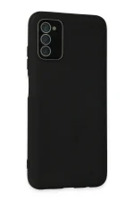 Newface Samsung Galaxy A03S Kılıf Lansman Glass Kapak - Siyah - Görsel 2