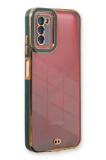 Newface Samsung Galaxy A03S Kılıf Liva Lens Silikon - Yeşil