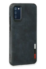 Newface Samsung Galaxy A03S Kılıf Loop Deri Silikon - Lacivert - Görsel 3