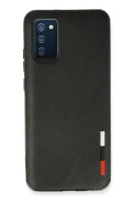 Newface Samsung Galaxy A03S Kılıf Loop Deri Silikon - Siyah