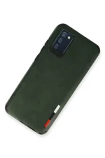 Newface Samsung Galaxy A03S Kılıf Loop Deri Silikon - Yeşil - Görsel 2