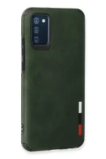 Newface Samsung Galaxy A03S Kılıf Loop Deri Silikon - Yeşil - Görsel 3