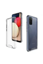 Newface Samsung Galaxy A03S Kılıf Lüx Şeffaf Silikon - Görsel 3