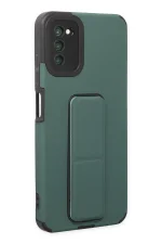 Newface Samsung Galaxy A03S Kılıf Mega Standlı Silikon - Yeşil - Görsel 2