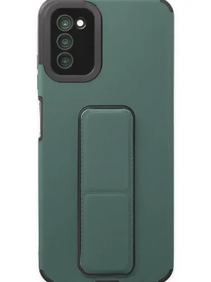 Newface Samsung Galaxy A03S Kılıf Mega Standlı Silikon - Yeşil