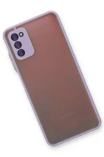 Newface Samsung Galaxy A03S Kılıf Montreal Silikon Kapak - Mor - Görsel 3