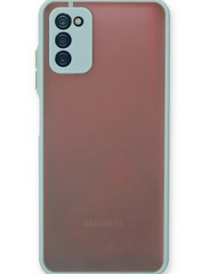 Newface Samsung Galaxy A03S Kılıf Montreal Silikon Kapak - Turkuaz