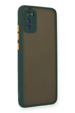 Newface Samsung Galaxy A03S Kılıf Montreal Silikon Kapak - Yeşil - Görsel 2