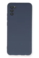 Newface Samsung Galaxy A03S Kılıf Nano içi Kadife Silikon - Gri