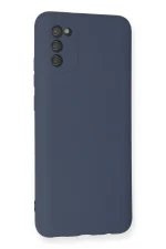 Newface Samsung Galaxy A03S Kılıf Nano içi Kadife Silikon - Gri - Görsel 3