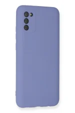 Newface Samsung Galaxy A03S Kılıf Nano içi Kadife Silikon - Lila - Görsel 3