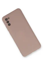 Newface Samsung Galaxy A03S Kılıf Nano içi Kadife Silikon - Pudra - Görsel 2