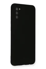 Newface Samsung Galaxy A03S Kılıf Nano içi Kadife Silikon - Siyah - Görsel 3