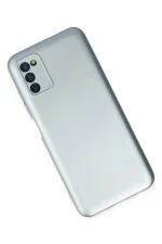 Newface Samsung Galaxy A03S Kılıf Nano içi Kadife Silikon - Sky Blue - Görsel 2