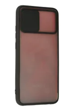 Newface Samsung Galaxy A03S Kılıf Palm Buzlu Kamera Sürgülü Silikon - Siyah - Görsel 3