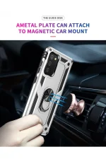 Newface Samsung Galaxy A03S Kılıf Sofya Yüzüklü Silikon Kapak - Gümüş - Görsel 7