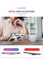 Newface Samsung Galaxy A03S Kılıf Sofya Yüzüklü Silikon Kapak - Gümüş - Görsel 9