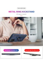 Newface Samsung Galaxy A03S Kılıf Sofya Yüzüklü Silikon Kapak - Lacivert - Görsel 9