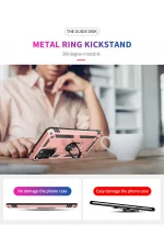 Newface Samsung Galaxy A03S Kılıf Sofya Yüzüklü Silikon Kapak - Rose - Görsel 9