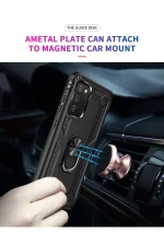 Newface Samsung Galaxy A03S Kılıf Sofya Yüzüklü Silikon Kapak - Siyah - Görsel 7