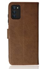 Newface Samsung Galaxy A03S Kılıf Trend S Plus Kapaklı Kılıf - Taba