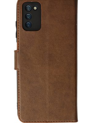 Newface Samsung Galaxy A03S Kılıf Trend S Plus Kapaklı Kılıf - Taba