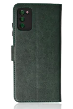 Newface Samsung Galaxy A03S Kılıf Trend S Plus Kapaklı Kılıf - Yeşil