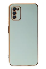 Newface Samsung Galaxy A03S Kılıf Volet Silikon - Açık Yeşil - Görsel 2
