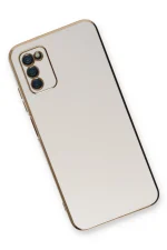 Newface Samsung Galaxy A03S Kılıf Volet Silikon - Beyaz - Görsel 3