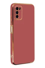 Newface Samsung Galaxy A03S Kılıf Volet Silikon - Kırmızı