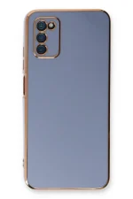 Newface Samsung Galaxy A03S Kılıf Volet Silikon - Mavi - Görsel 2