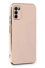Newface Samsung Galaxy A03S Kılıf Volet Silikon - Pembe