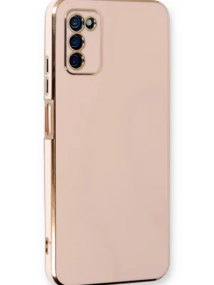 Newface Samsung Galaxy A03S Kılıf Volet Silikon - Pembe