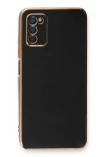 Newface Samsung Galaxy A03S Kılıf Volet Silikon - Siyah - Görsel 2