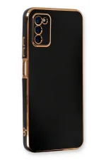 Newface Samsung Galaxy A03S Kılıf Volet Silikon - Siyah