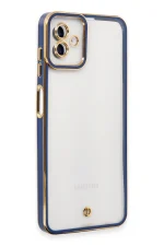 Newface Samsung Galaxy A04 Kılıf Liva Lens Silikon - Mavi