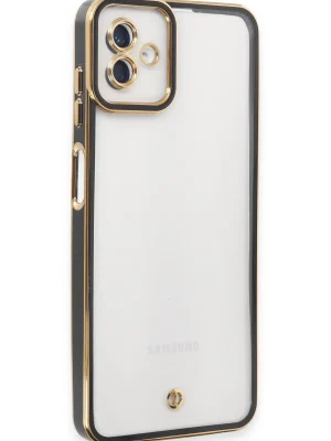 Newface Samsung Galaxy A04 Kılıf Liva Lens Silikon - Siyah