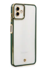 Newface Samsung Galaxy A04 Kılıf Liva Lens Silikon - Yeşil