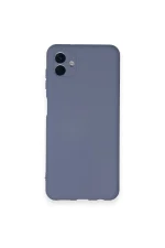 Newface Samsung Galaxy A04 Kılıf Nano içi Kadife Silikon - Gri