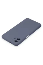 Newface Samsung Galaxy A04 Kılıf Nano içi Kadife Silikon - Gri - Görsel 4